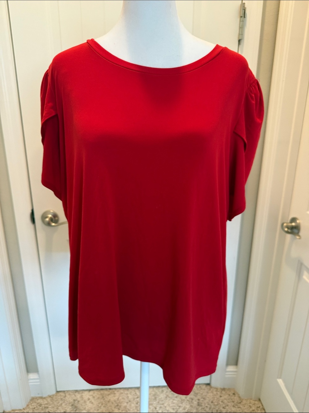 Michael Kors Women's Red Short Sleeve Tee